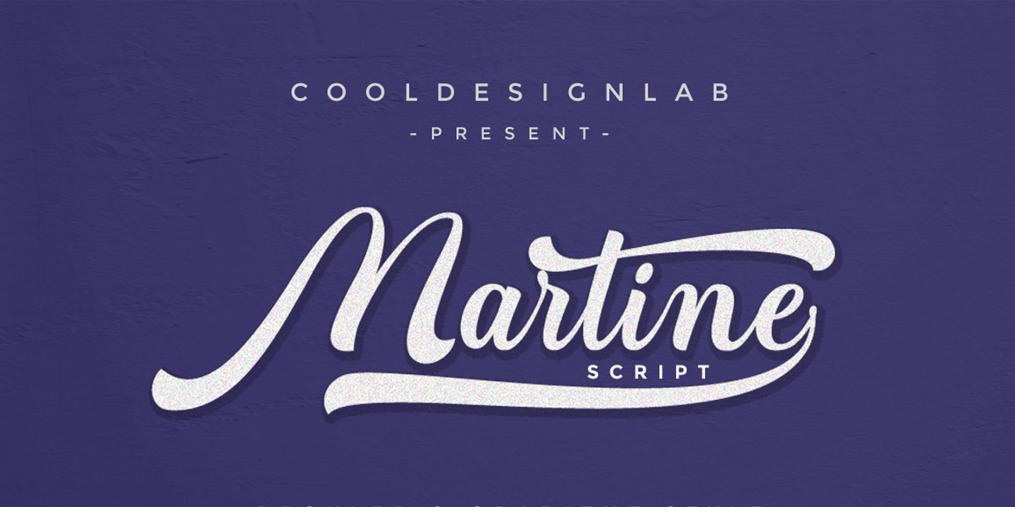 Martine Script Font preview